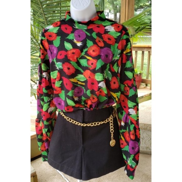 Zara Tops - NWT Zara Balloon Sleeve Floral Blouse S